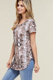 Snake Skin Print Top