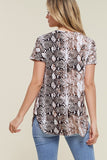 Snake Skin Print Top