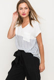 Stripe Mix Top