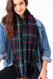 Classic British Plaid Tartan Infinity Scarf