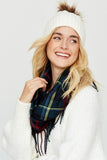 Classic British Plaid Tartan Infinity Scarf