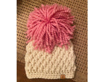 Chunky Crochet Pom Pom Hats