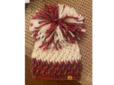 Chunky Crochet Pom Pom Hats