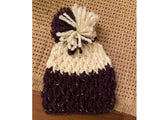 Chunky Crochet Pom Pom Hats