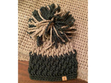 Chunky Crochet Pom Pom Hats