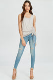 Drawstring Tie Tank Top