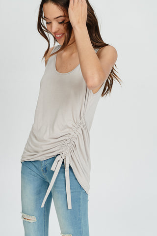 Drawstring Tie Tank Top