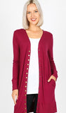 Long Snap Cardigan