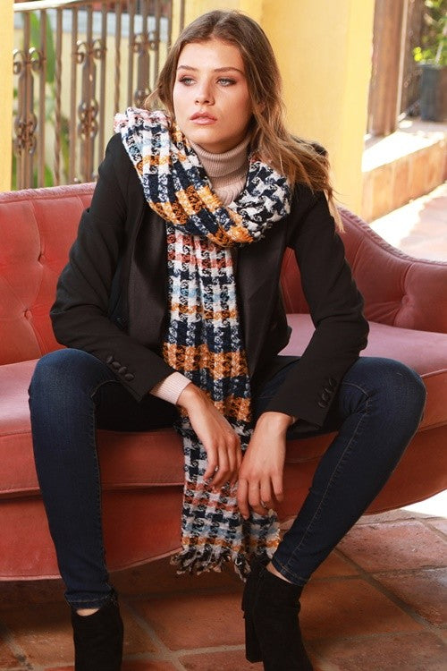 Houndstooth Woven Scarf houndstooth-woven-scarf