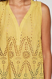 Sleeveless Eyelet Top