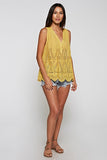 Sleeveless Eyelet Top