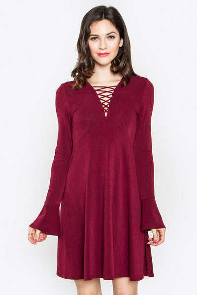 Keira Lace-Up Dress