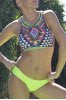 Aztec halter suit