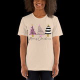 Pink and Leopard Christmas Tree Shirt, Christmas Shirt, Holiday Shirt, Christmas Graphic t-shirt, Cute Christmas Shirt, Unisex T-Shirt