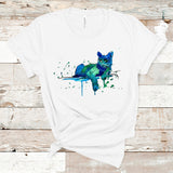 Watercolor Cat Shirt, Abstract Cat Shirt, Cat Lover Shirt, Painted Cat Tshirt, Cat Shirt Gift, Cat Lover Gift, Gift for Her, Unisex Cat Tee
