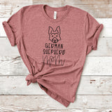 German Shepherd Mom Shirt, German Shepherd Tshirt, Dog mom Unisex Shirt, Dog mom shirt, Dog mom, Gift for dog mom, Dog mom shirt, Dog Gifts