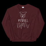 Pitbull Mom Sweatshirt, Pitbull Sweater, Dog mom Unisex Sweater, Dog mom sweatshirt, Dog mom, Gift for dog mom, Dog mom shirt, Pitbull Gifts