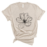 Magnolia Flower Shirt, Line Flower Shirt, Boho, Wildflower Shirt, Floral Shirt, Magnolia Shirts, Vintage shirt, Botanical Shirt, Plant Shirt