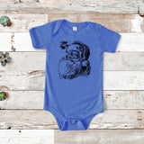 Santa Head, Christmas Santa Onesie, Holiday Santa, Baby Bodysuit, Santa Baby Onesie, Christmas Baby Clothes, Cute Baby Onesies, Holiday Baby