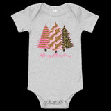 Pink Christmas Tree Onesie, Christmas Trees, Merry Christmas Onesie, Girl Onesie, My First Christmas, Pink Trees Onesie, Toddler Shirt