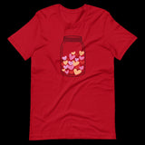 Mason Jar Hearts Shirt, Cherry Hearts Shirt, Heart Shirt,  Valentine's Day Shirt, Cute Valentine's shirts, XOXO Shirt, Gift for Her