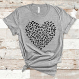 Leopard Heart Shirt, Heart Shirt, Valentines Day Shirt, Women Shirt, Women's Valentine Shirt, Heart Tee, Leopard Lover, Gift for Her, Mom