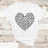 Leopard Heart Shirt, Heart Shirt, Valentines Day Shirt, Women Shirt, Women's Valentine Shirt, Heart Tee, Leopard Lover, Gift for Her, Mom