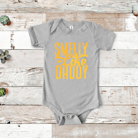 Smelly Like Daddy Onesie, Cute Like Mommy Smelly Like Daddy, Baby Girl Onesie, Funny Onesie, Baby Shower Gift, Funny Baby Onesie, Cute baby