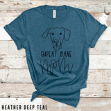 Great Dane Mom Shirt, Gentle Giant Shirt, Large Dog Shirt, Dog Mom Shirt, Dog Lover Gift, Mother's Day Gift, Fur Momma Shirt, Great Dane