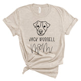 Jack Russell Mom Shirt, Dog Mom Shirt, Jack Russell, Dog Lover Shirt, Jack Russell Lover, Jack Russell Gift, Gift for Her, gift for Mom