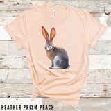 Rabbit Shirt, Hare Shirt, Easter Shirt, Old Fashioned Rabbit Tshirt, Gift for Her, Watercolor Rabbit Shirt, European Hare, Bunny Rabbit Tee