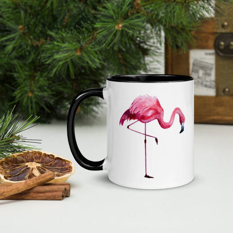 Flamingo Mug, Pink Flamingo Mug, Tropical Flamingo, Gift For Her, Gift for Mom, Mother's Day Gift, Flamingo Coffee Mug, Watercolor Flamingo