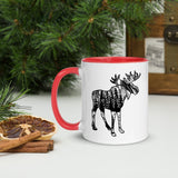 Moose Mug, Animal Mug, Moose Gift, Wildlife, Camping, Coffee Mug, Coffee Cup, Ceramic Mugs, Gift for Mom, Gift for Her, Gift for Wife