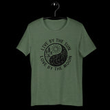 Live By The Sun Love By The Moon Shirt,  Stars Day Night Shirt, Gift for Women, Hiking, Camping Shirt, Sun and Moon Shirt, Sun Moon Stars