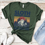 Sloth Hiking Team We'll Get There When We Get There Shirt, Sloth Hiker, Funny Shirt, Hiking Gift Shirts, Graphic Tee, Gift for Her