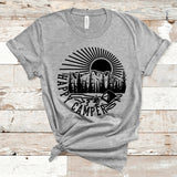 Happy Camper Shirt, Camping Shirt, Happy Camper TShirt, Hiking Shirt, Nature Lover Shirt, Adventure Shirt, Mountain Shirt, Trekking Shirt