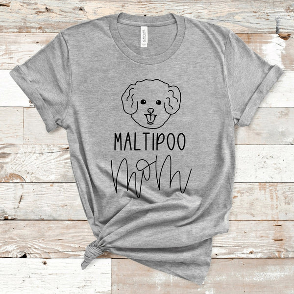 Maltipoo Mom Shirt, Dog Mom Shirt, Maltipoo Dog Mom Gift, Fur Mom Shirt, Dog Mom Shirt for Women, Dog Lover, Gift for Her, Mom, Maltipoo