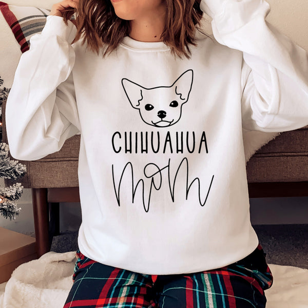 Chihuahua Mom Sweatshirt, Dog Mom sweater, Dog mom unisex sweatshirt, Dog mom sweatshirt, Dog mom, Gift for dog mom, Chichi shirt