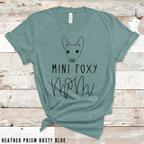 Mini Foxy Mom Shirt, Miniature Fox Terrier Shirt, Dog Mom, Love Dogs, Gifts for Dog Mom, Dog Mom Tee, Fur Mama, Dog Lover, Rescue Dog Mom