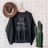 Pitbull Mom Sweatshirt, Pitbull Sweater, Dog mom Unisex Sweater, Dog mom sweatshirt, Dog mom, Gift for dog mom, Dog mom shirt, Pitbull Gifts