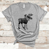 Moose Shirt, Wilderness T-Shirt, Moose Lovers, Nature Tee, Moose Lover Gifts, Gifts for Her, Gifts for Him, Camping, Wildlife, Hunting