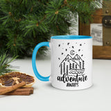 Adventure Awaits Mug, Hiking Mug, Backpacking Mug, Mountains, Camping, Wanderlust, Adventure Coffee Cup, Adventure Coffee Mug, Outdoor Mug