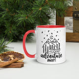 Adventure Awaits Mug, Hiking Mug, Backpacking Mug, Mountains, Camping, Wanderlust, Adventure Coffee Cup, Adventure Coffee Mug, Outdoor Mug