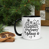 The Beach Is My Happy Place Mug, Beach, Vacation Coffee, Graphic Coffee, Beach Life, Ocean Lover, Beach Lover, Shell Lover, Sand and Surf