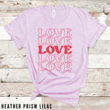 Love Love Love Shirt, Valentines Shirt, Valentines Day, Valentines Day Gift, Valentines Day Shirt, Gifts For Her, Gifts For Women, V-Day