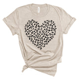 Leopard Heart Shirt, Heart Shirt, Valentines Day Shirt, Women Shirt, Women's Valentine Shirt, Heart Tee, Leopard Lover, Gift for Her, Mom