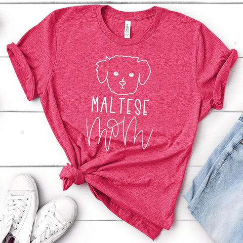 Maltese Mom Shirt, Maltese Lover, Maltese, Dog Mom Shirt, Gift For Her, Fur Momma Shirt, Dog Shirt, Animal Lover,  Mother's Day Gift