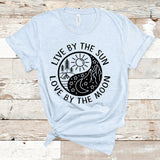 Live By The Sun Love By The Moon Shirt,  Stars Day Night Shirt, Gift for Women, Hiking, Camping Shirt, Sun and Moon Shirt, Sun Moon Stars