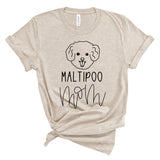 Maltipoo Mom Shirt, Dog Mom Shirt, Maltipoo Dog Mom Gift, Fur Mom Shirt, Dog Mom Shirt for Women, Dog Lover, Gift for Her, Mom, Maltipoo