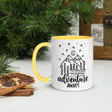 Adventure Awaits Mug, Hiking Mug, Backpacking Mug, Mountains, Camping, Wanderlust, Adventure Coffee Cup, Adventure Coffee Mug, Outdoor Mug